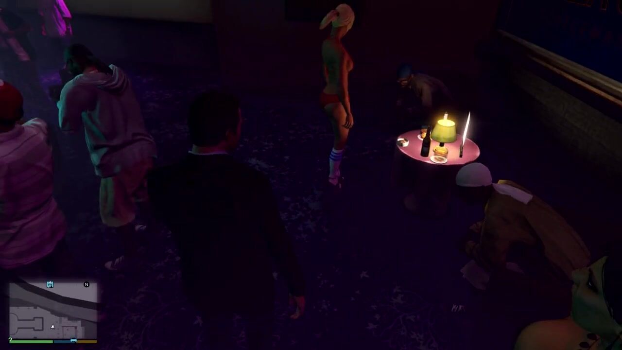 GTA five at Strepclub getting Lap Dance