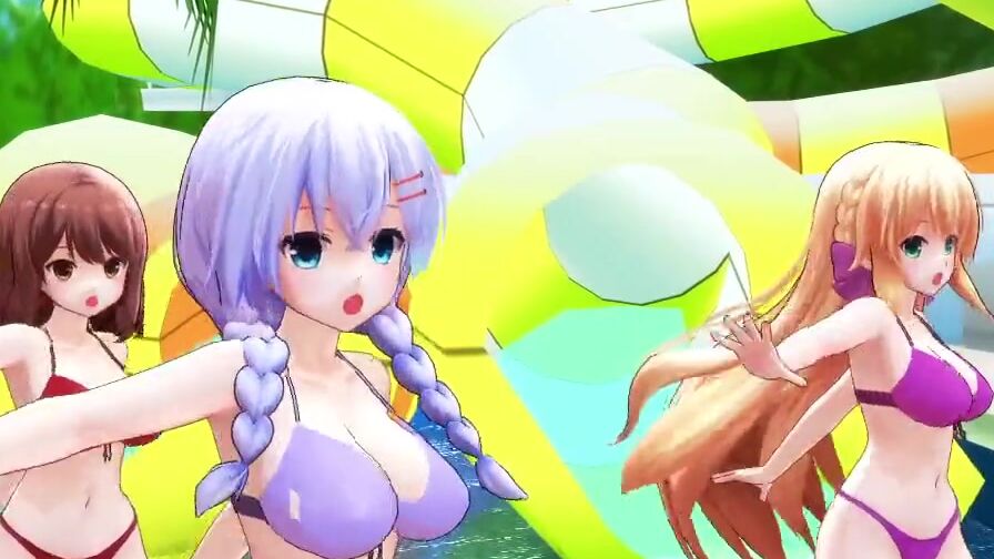 【MMD】Ikki Tousen with five people!【60fps】【R-18】