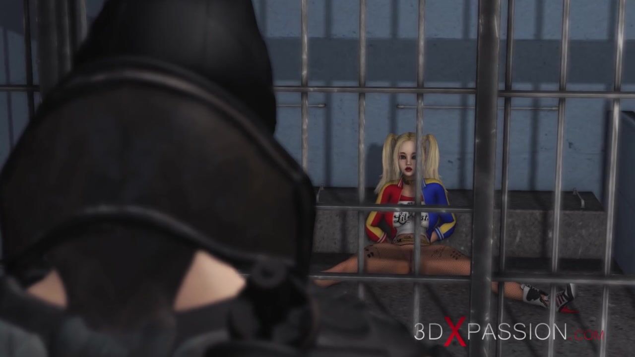 Batman Fucks Rough Harley Quinn into Jail