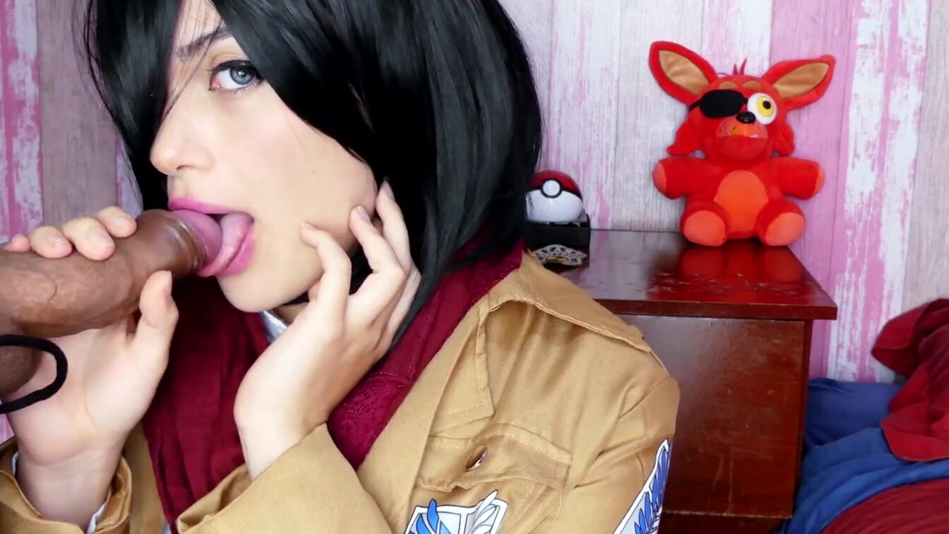 Mikasa Wants Eren's Penis and Cum - Attack on Titan Cosplay