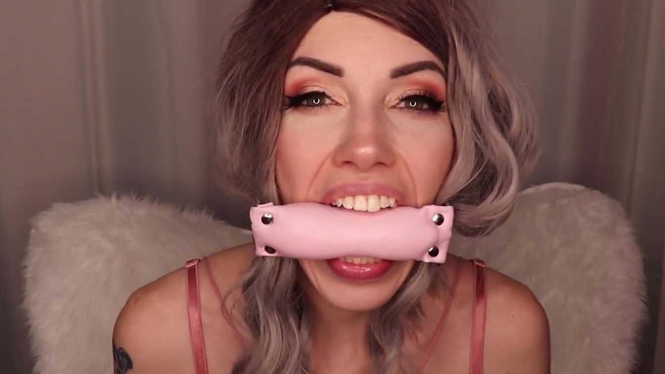 Pink Gag Drooly JOI