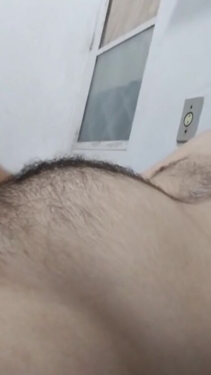 huge boy plays with his humongous cock, unshaved belly , enjoys a lot of self satisfaction, moans a lot.