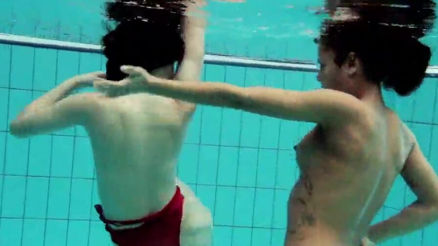 Markova and Zlata hottest lesbians underwater