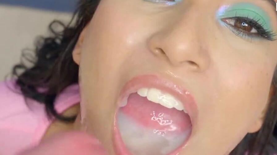 PremiumBukkake - Pris Angel swallows 101 gigantic mouthful cumshots