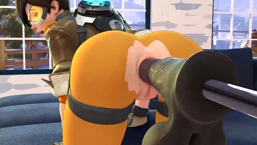 Tracer Receives Horse Sex Toy Into Her Booty (Overwatch) 3d animation with sound