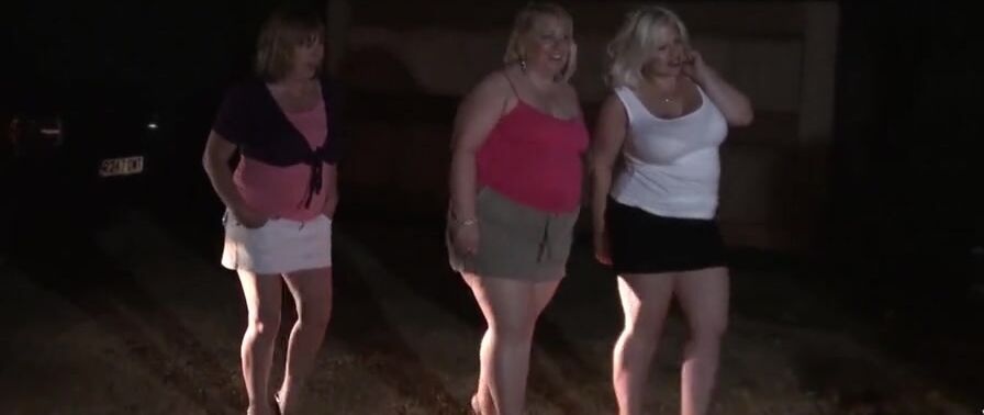 four Grandma Penis women go late night dogging. Claire Knight,