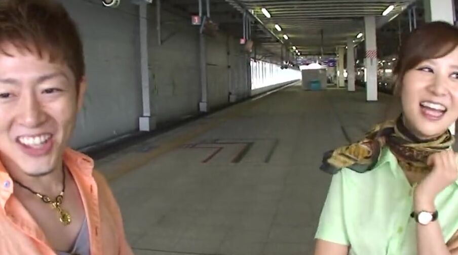 'Ayano' amazing saleswoman working on the limited express train, has