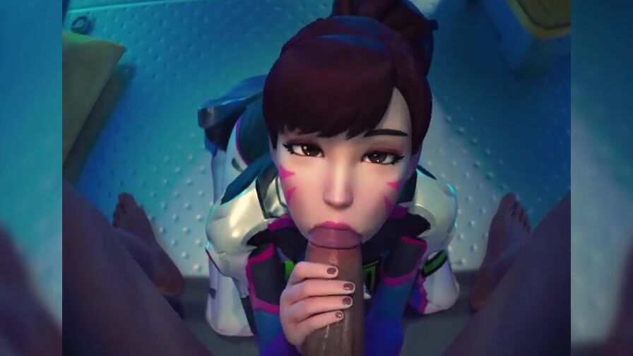 Overwatch - point of view Oral Sex Dva Wants Your Cum (Sound)