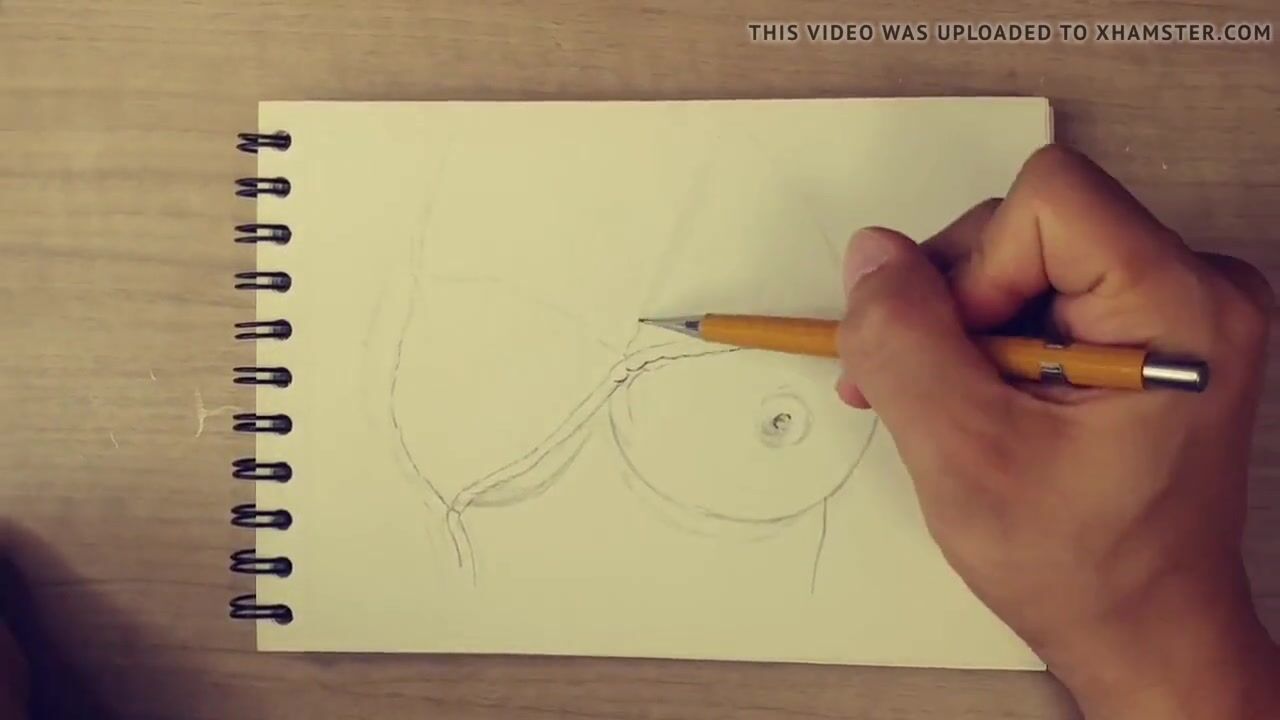 Crazy Hot female breast drawing