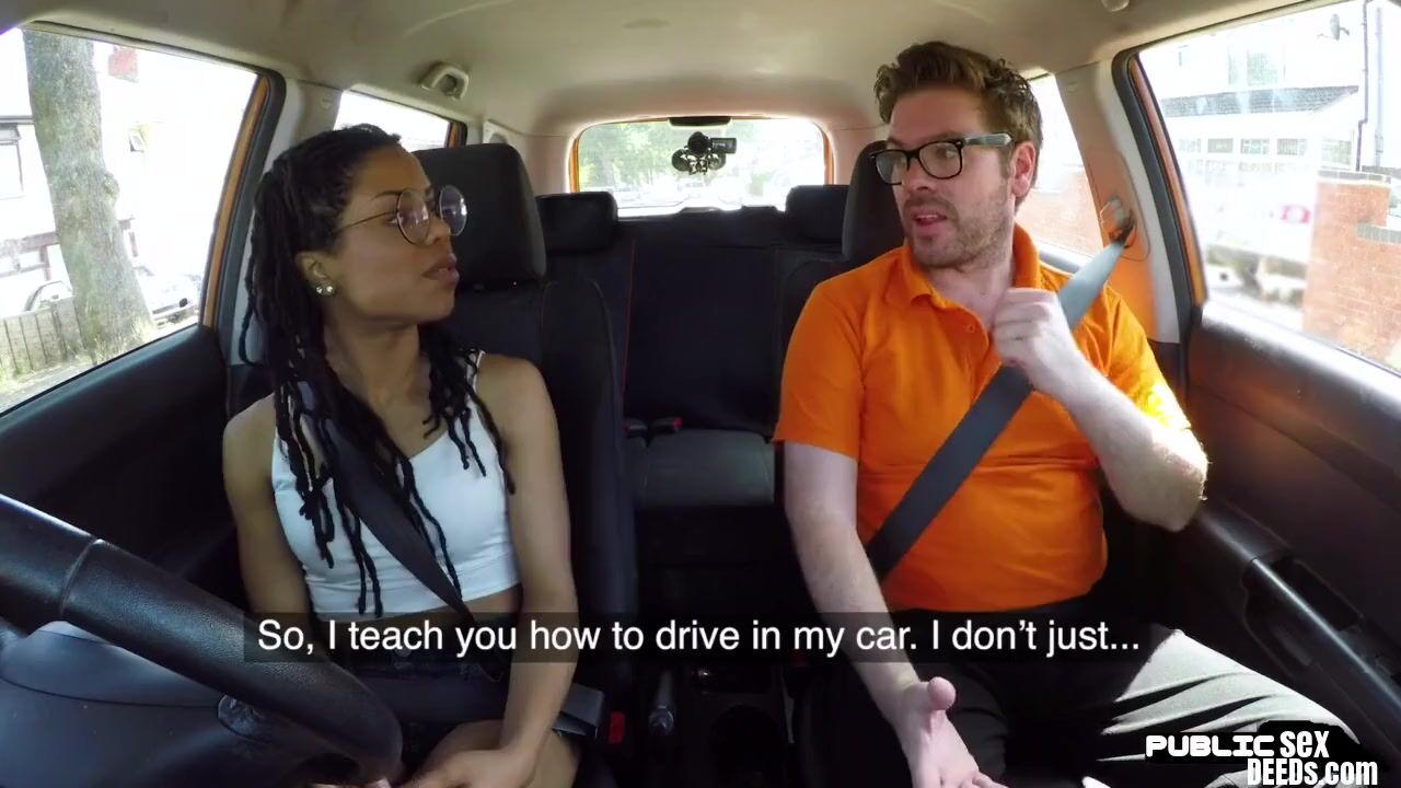 Black Goddess publicly rides vehicle teachers dick